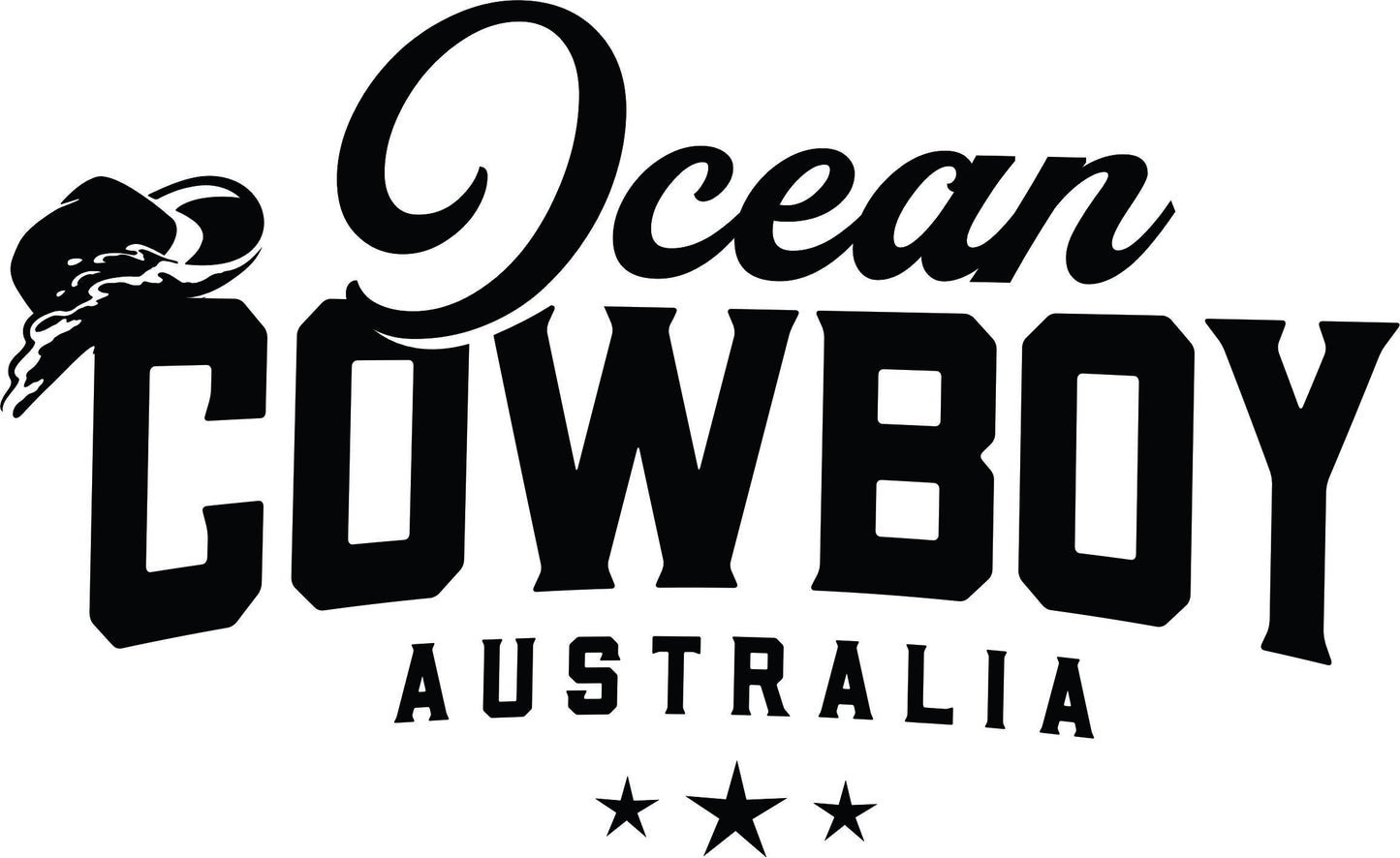 Print Design - OCB Text Logo with Hat (6 colour options) - Back Logo