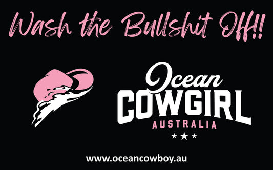 Ocean Cowgirl - WTBO Pink Sticker