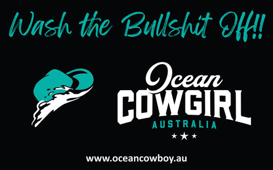 Ocean Cowgirl - WTBO Teal Sticker