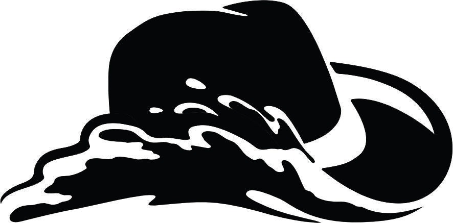 Print Design - Cowboy Hat (8 colour options) - Front Logo