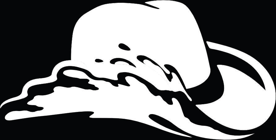 Print Design - Cowboy Hat (8 colour options) - Front Logo