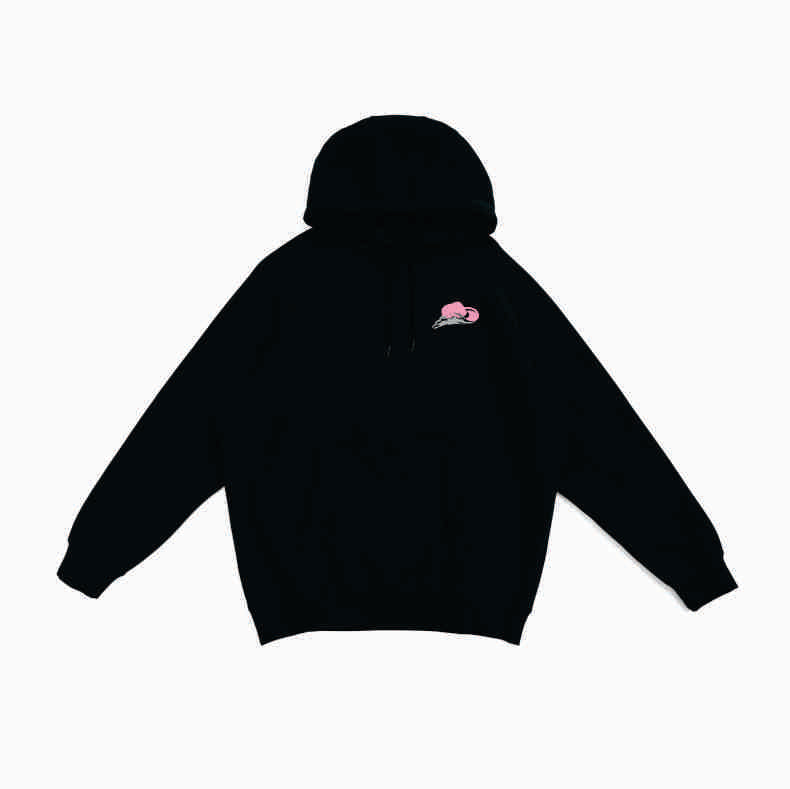 Black Hoodie (Girls) - Crab Design (Pink, Teal or White)