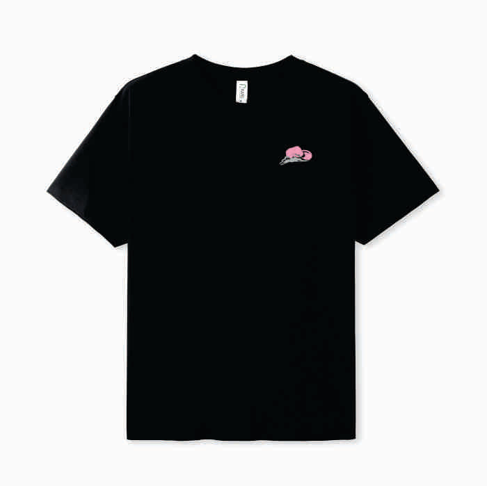 Black Tee - Ocean Cowgirl (Pink, Teal or White)
