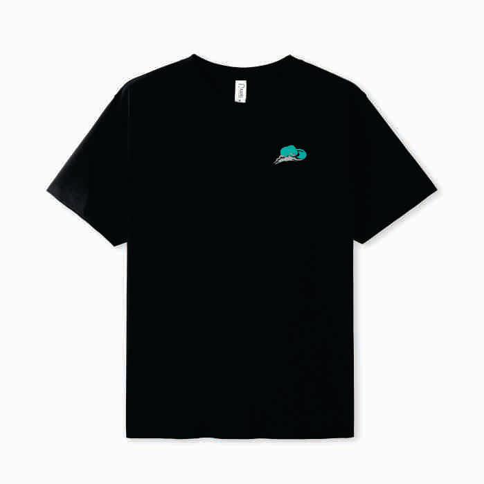 Black Tee - Ocean Cowgirl (Pink, Teal or White)