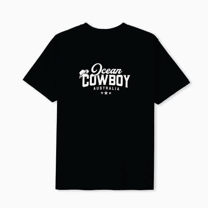 Black Tee (Boys) - Ocean Cowboy (Blue, Teal or White)