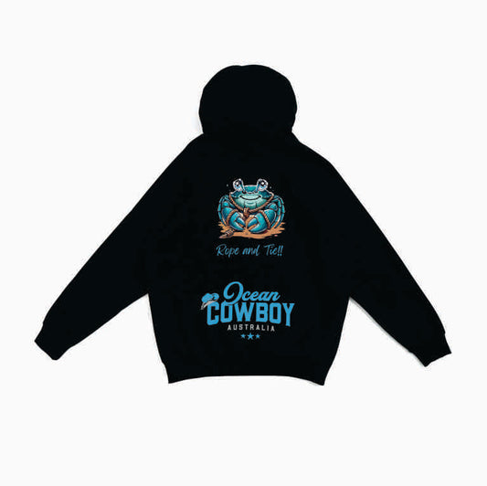 Black Hoodie (Boys) - Crab Design (Blue, Teal or White)