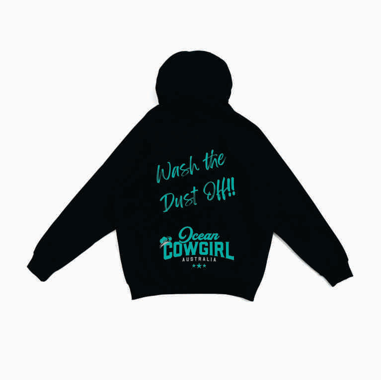 Black Hoodie (Girls) - Wash the Dust Off!! (Pink, Teal or White)