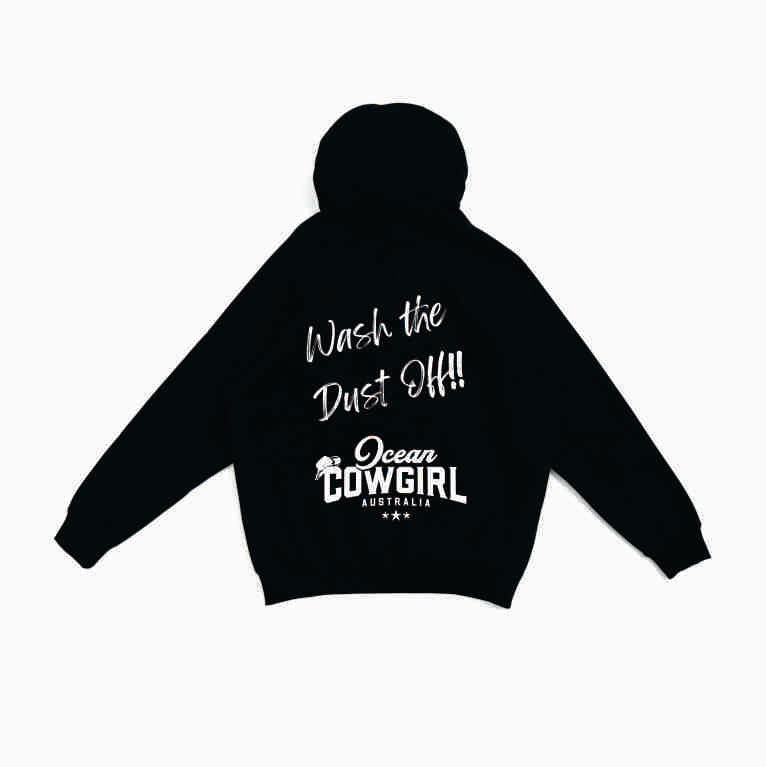 Black Hoodie (Girls) - Wash the Dust Off!! (Pink, Teal or White)