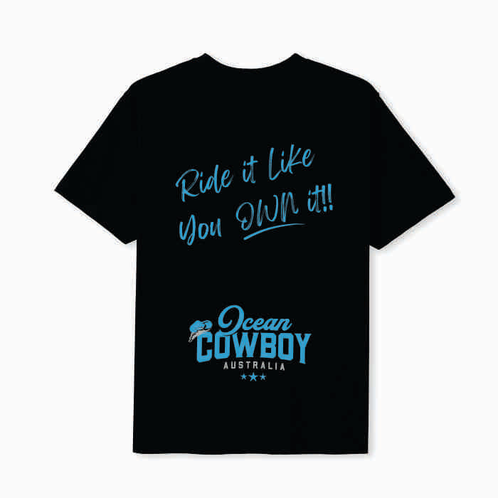 Black Tee (Boys) - Ride it Like You Own It!! (Blue, Teal or White)