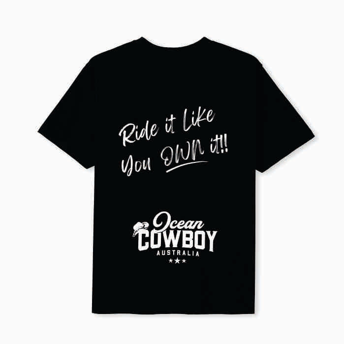 Black Tee (Boys) - Ride it Like You Own It!! (Blue, Teal or White)