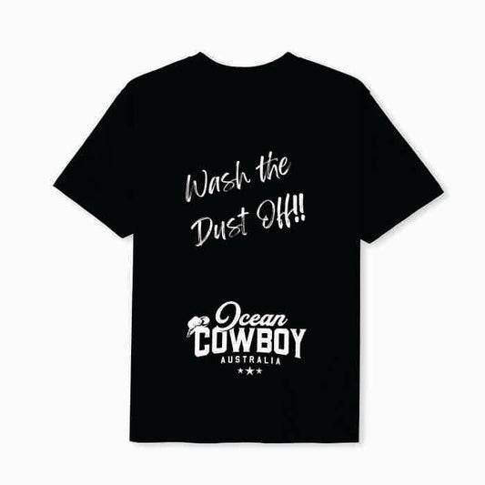 Black Tee - Wash the Dust Off!! (Blue, Teal or White)