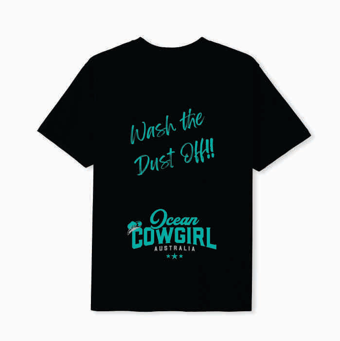 Black Tee (Girls) - Wash the Dust Off!! (Pink, Teal or White)