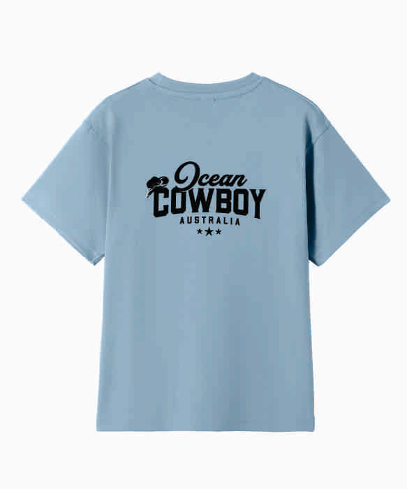 Blue Tees (Boys) - Ocean Cowboy (Black or White)