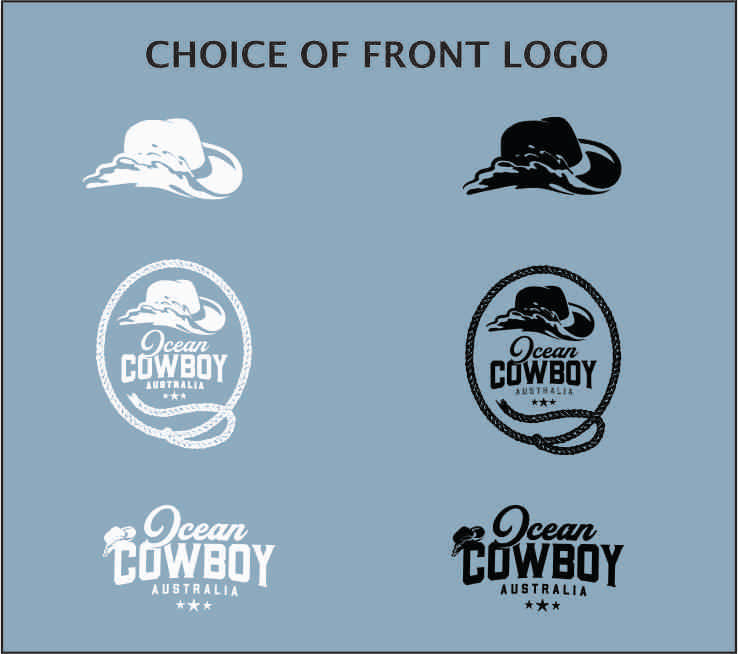 Blue Tees (Boys) - Ocean Cowboy (Black or White)