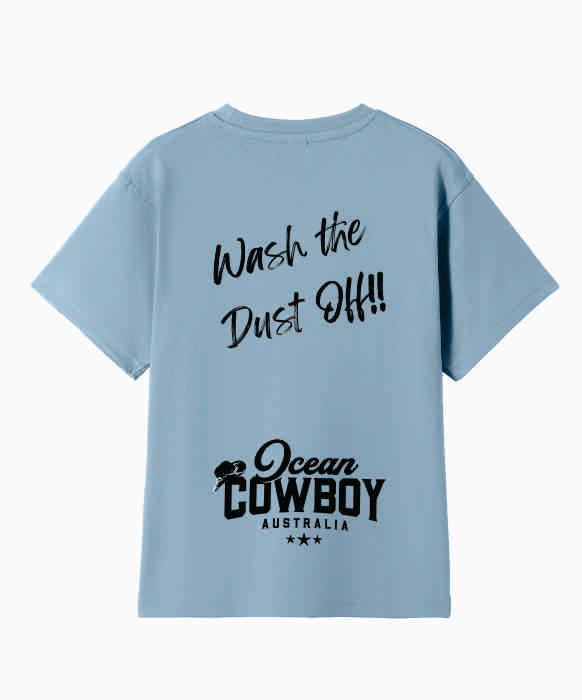 Blue Tees (Boys) - Wash the Dust Off!! (Black or White)