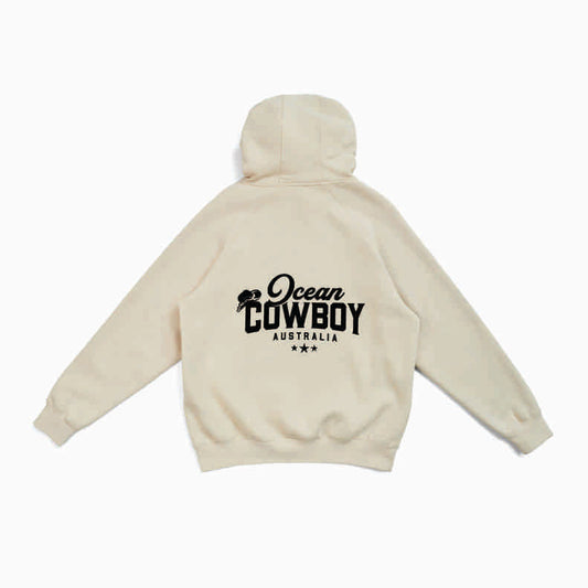Natural Hoodie - Ocean Cowboy (Black or White)