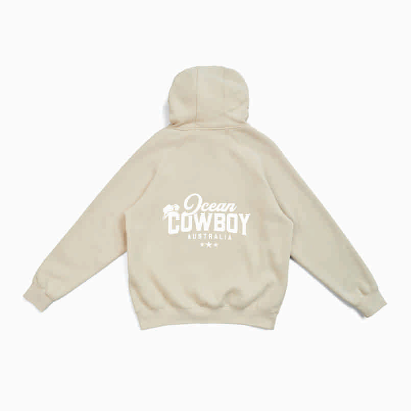 Natural Hoodie - Ocean Cowboy (Black or White)