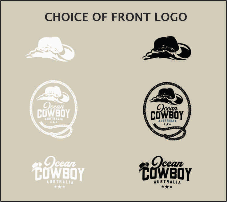 Natural Hoodie - Ocean Cowboy (Black or White)