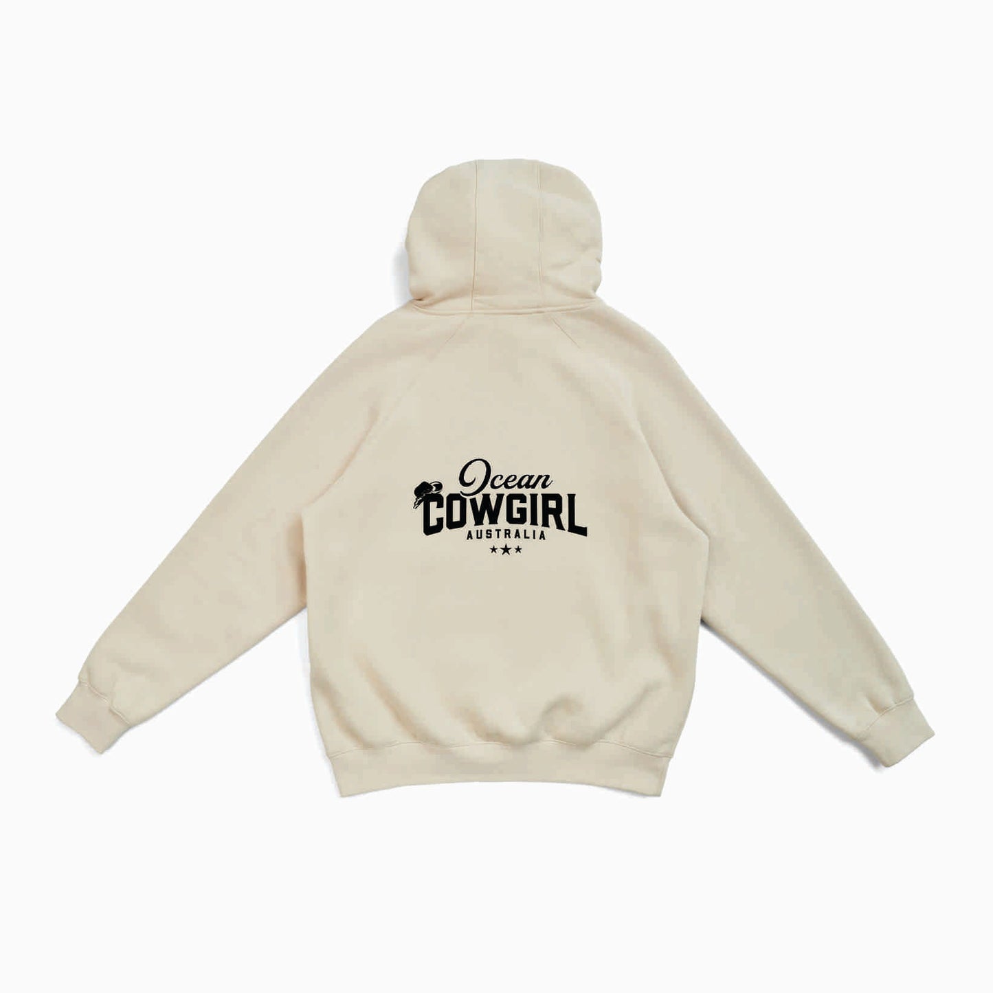 Natural Hoodie - Ocean Cowgirl (Black or White)