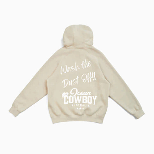 Natural Hoodie - Wash the Dust Off!! (Black or White)