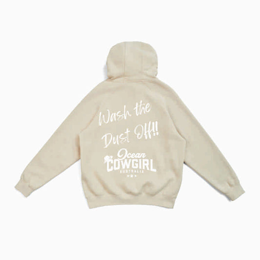Natural Hoodie - Wash the Dust Off!! (Black or White)