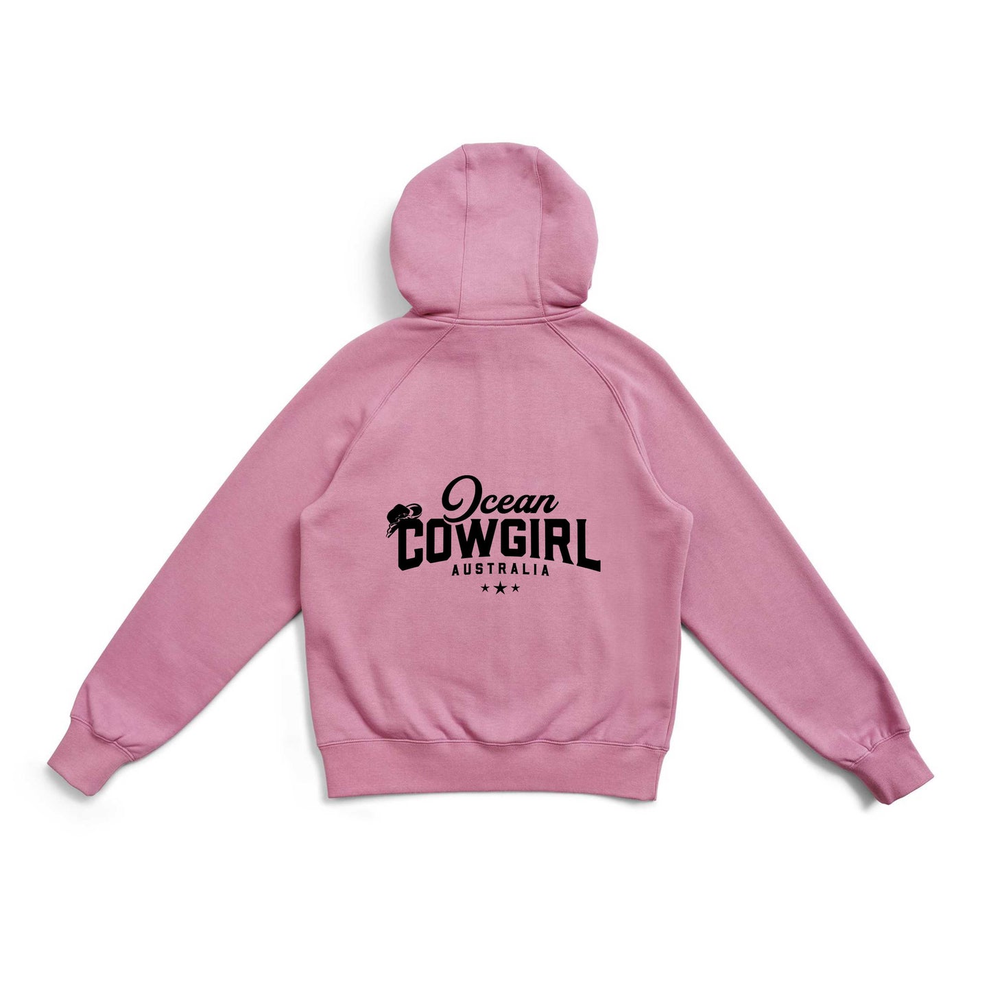 Pink Hoodie (Girls) - Ocean Cowgirl (Black or White)