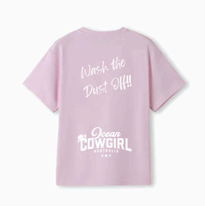 Pink Tee (Girls) - Wash the Dust Off!! (Black or White)