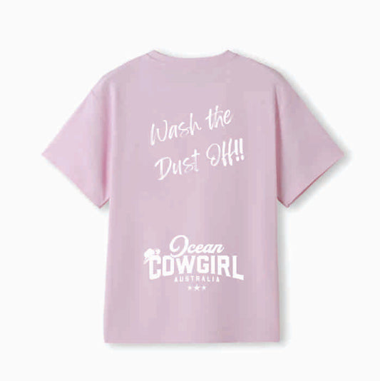 Pink Tee (Girls) - Wash the Dust Off!! (Black or White)