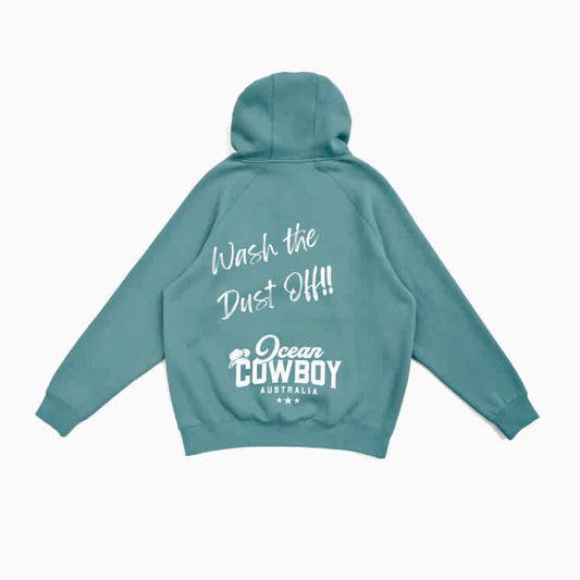Slate Green Hoodie (Boys) - Wash the Dust Off!! (Black or White)