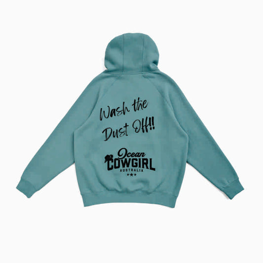 Slate Green Hoodie (Girls) - Wash the Dust Off!! (Black or White)