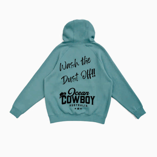 Slate Green Hoodie - Wash the Dust Off!! (Black or White)